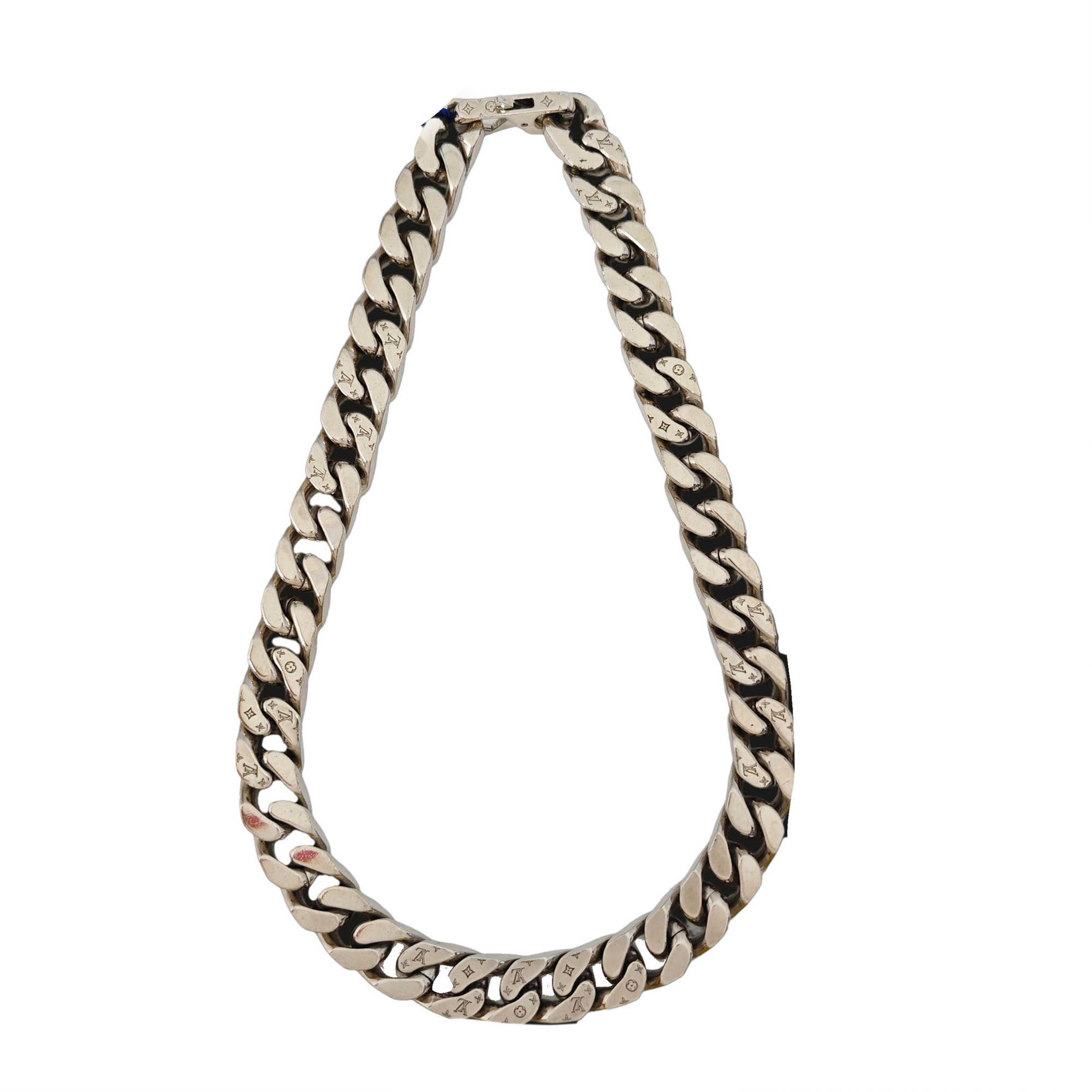LV CHAIN LINKS Metal Silver Necklace