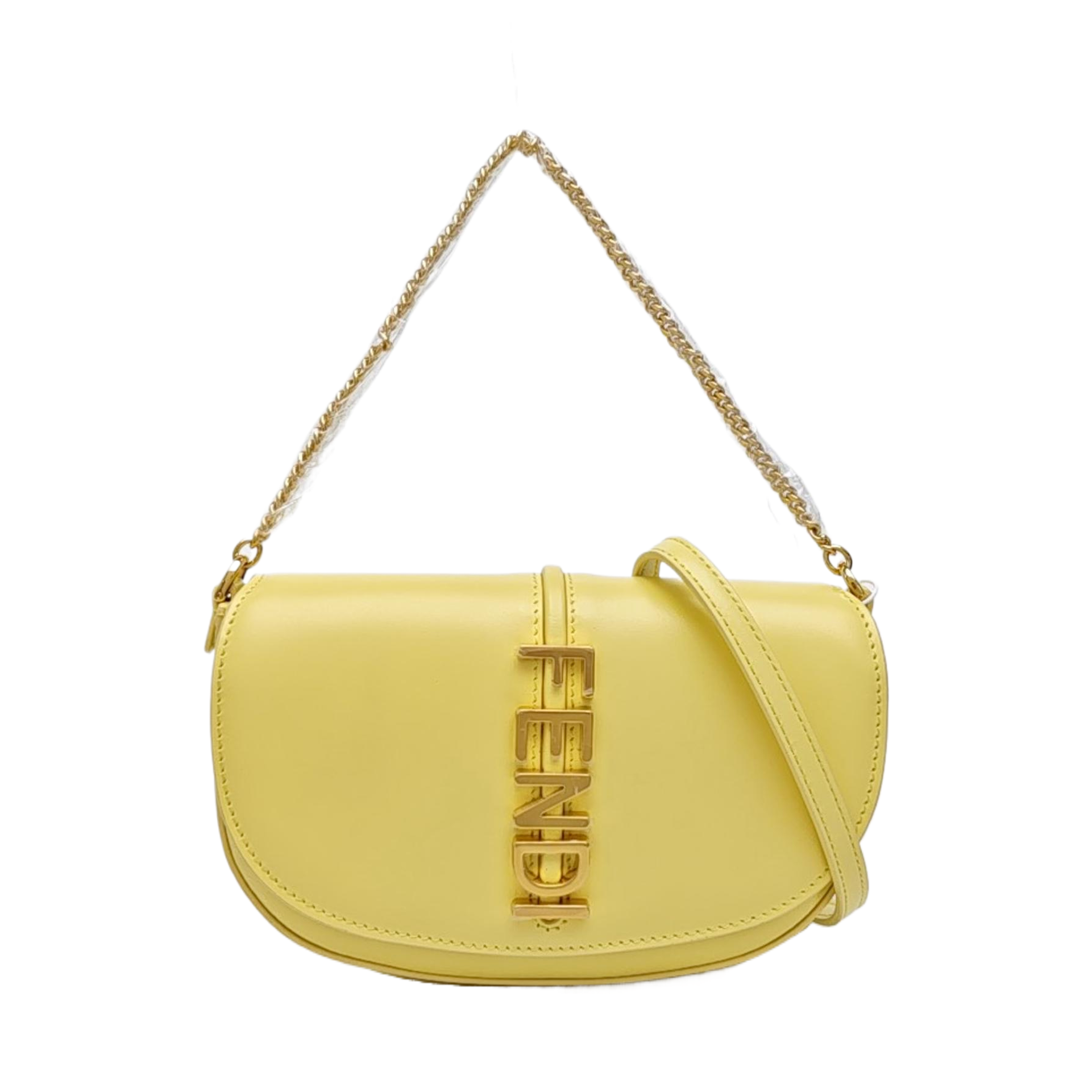 Fendigraphy Calfskin Yellow