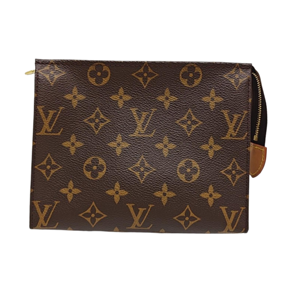 TOILET POCKET 19 Monogram Coated Canvas Brown