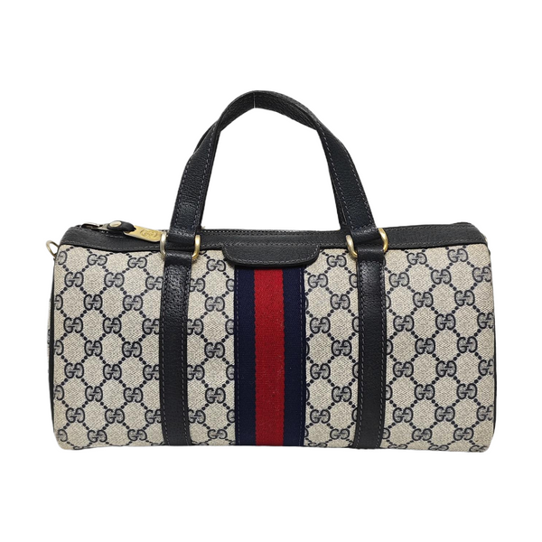 Ophidia Medium Monogram Coated Canvas Beige