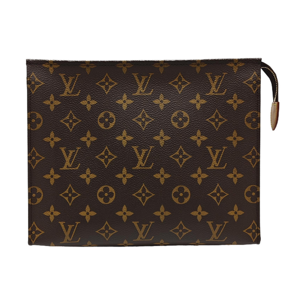 TOILET POCKET 26 Monogram Coated Canvas Brown