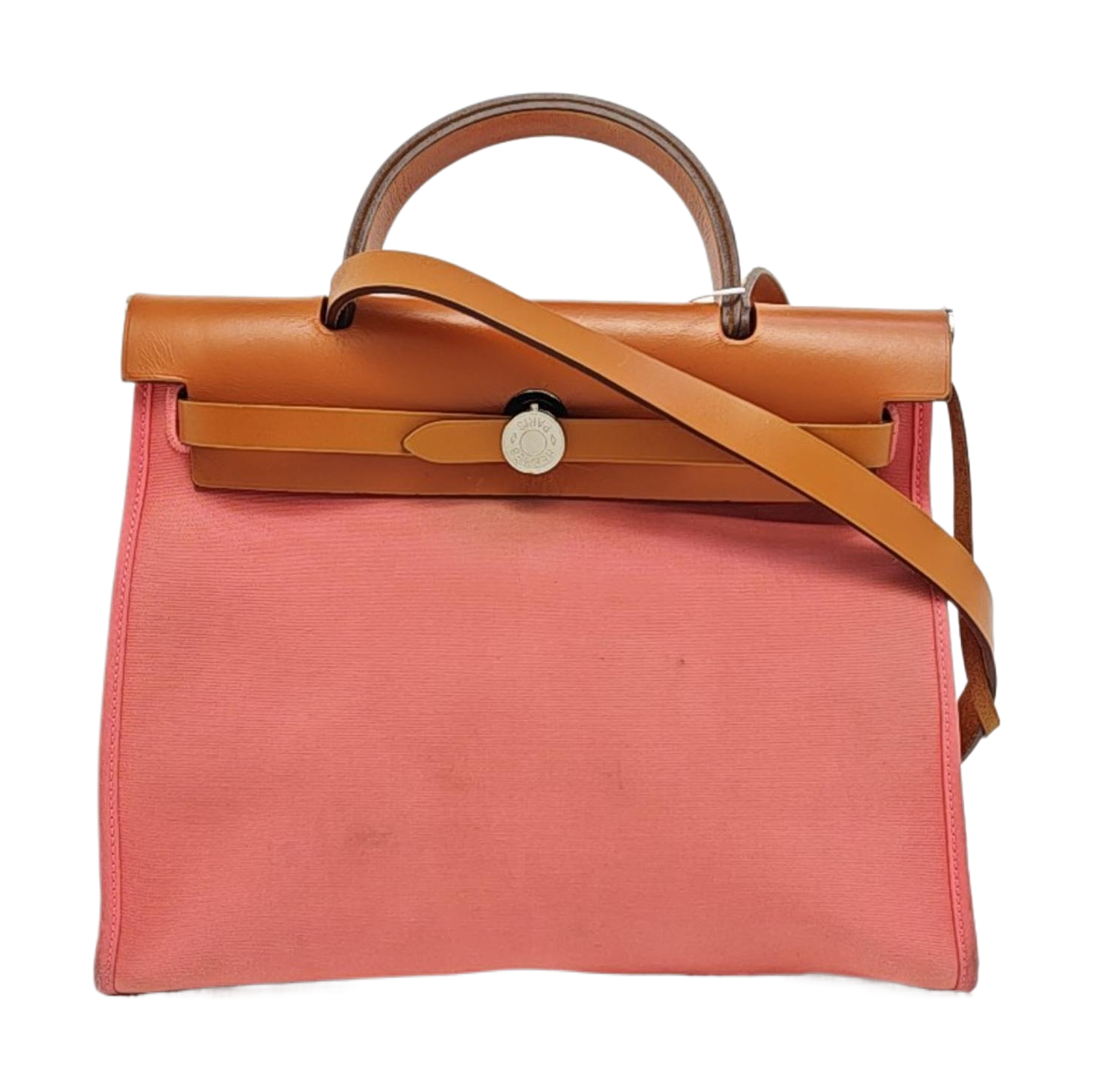Authenticated pre-owned  Herbag 31 Canvas Pink - Shoulder Bag at Looply