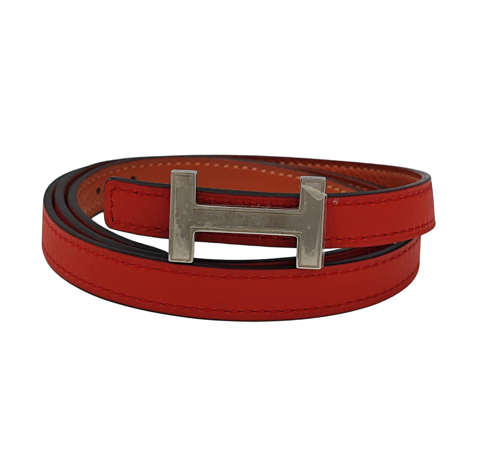Leather Belt Orange