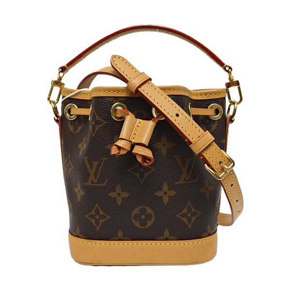 NOÉ Nano Monogram Coated Canvas Brown
