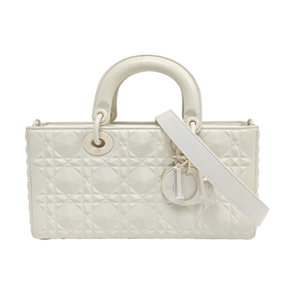 Lady D-Joy Medium Cannage Calfskin Beige