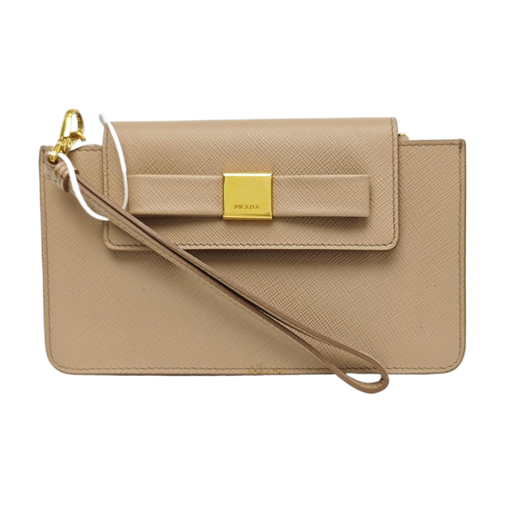 Calfskin Clutch Beige