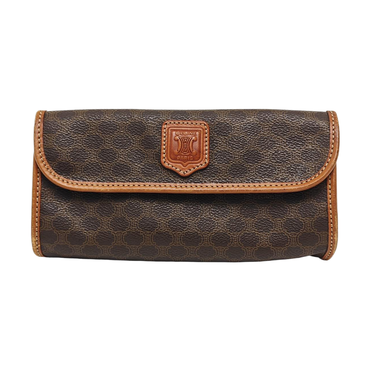 MACADAM Coated Canvas Brown Wallet