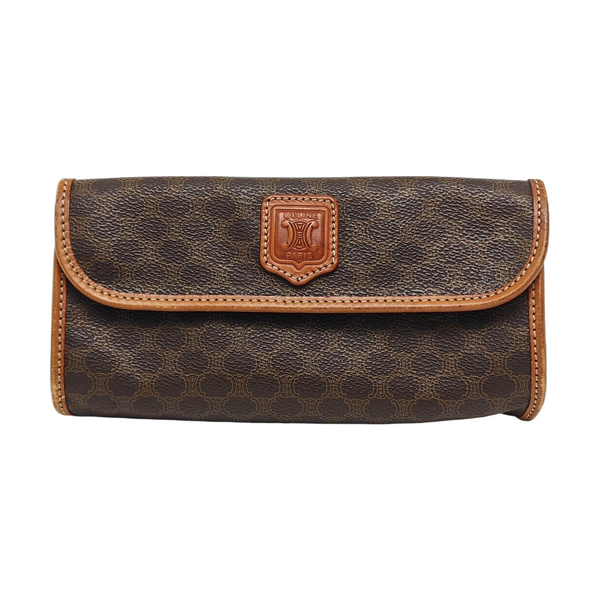 MACADAM Coated Canvas Brown Wallet