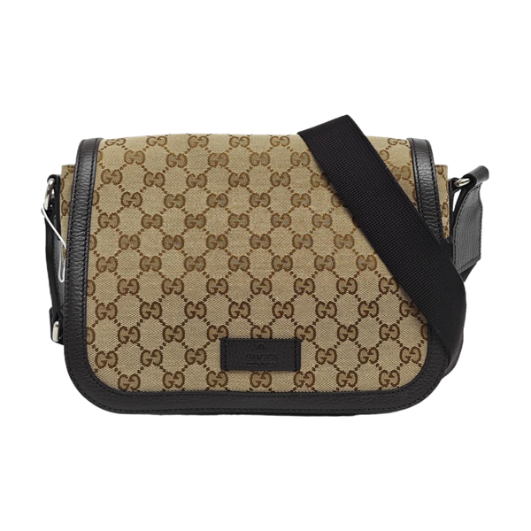 Monogram Canvas Crossbody Bag Brown