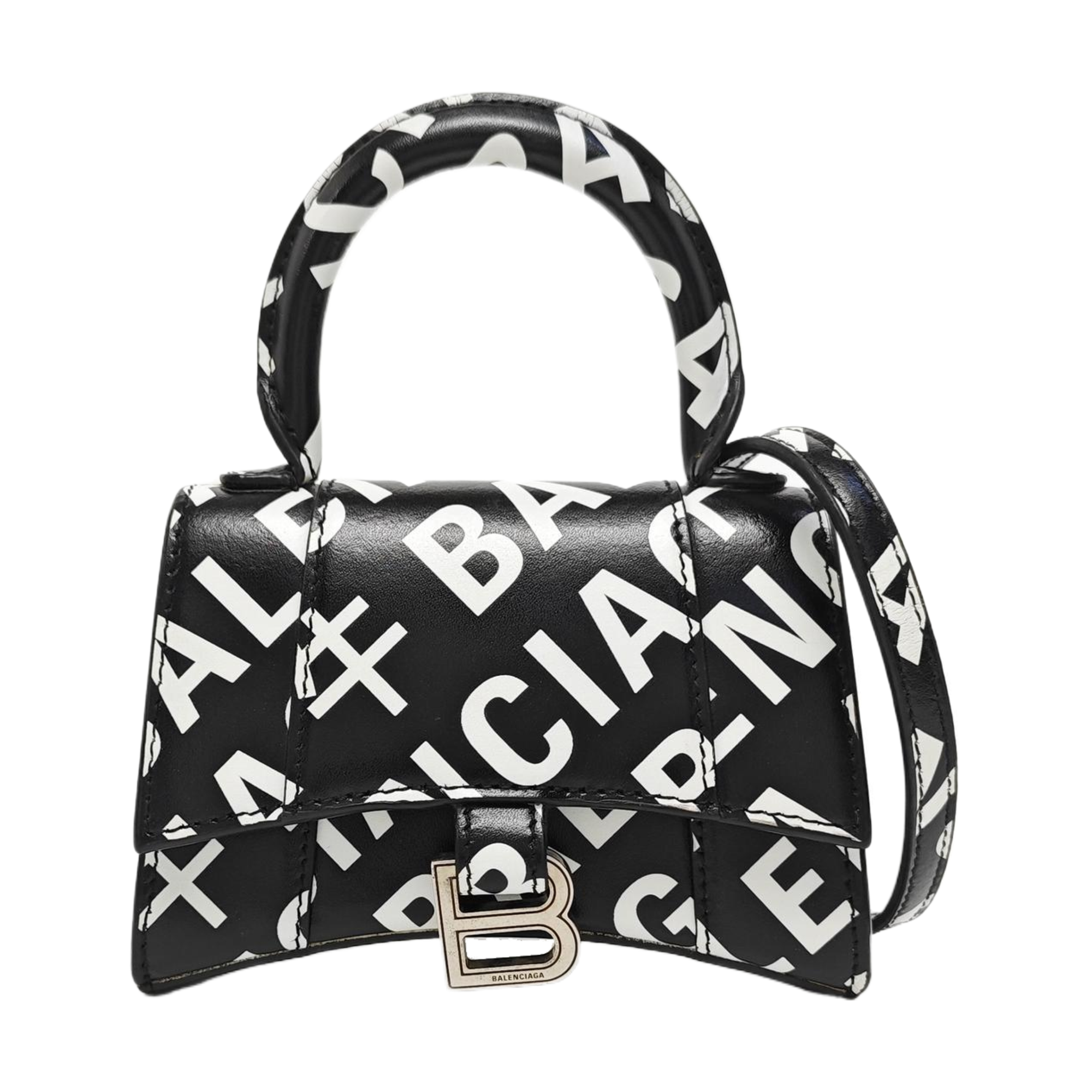 Hourglass Mini Calfskin Black