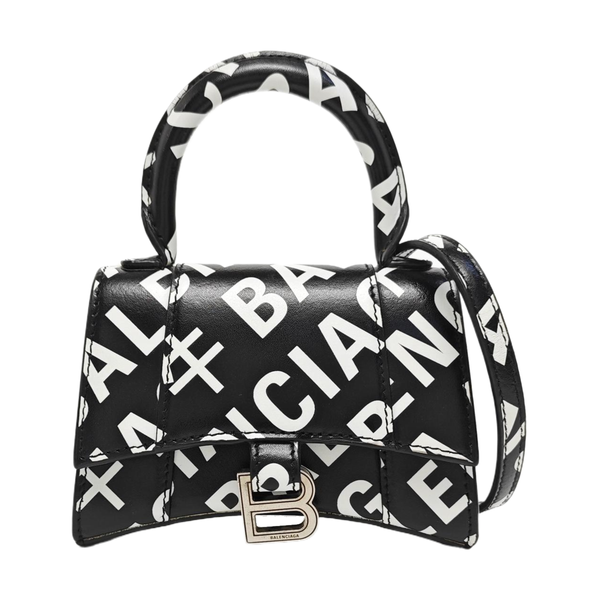 Hourglass Mini Calfskin Black