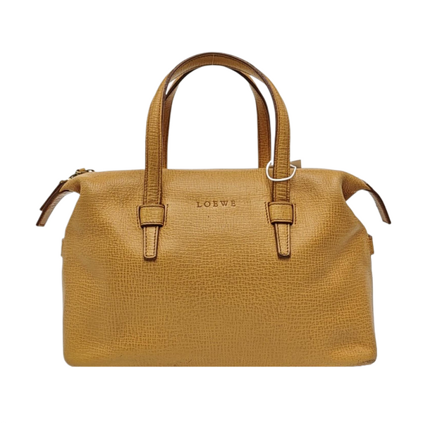 Calfskin Top Handle Bag Brown