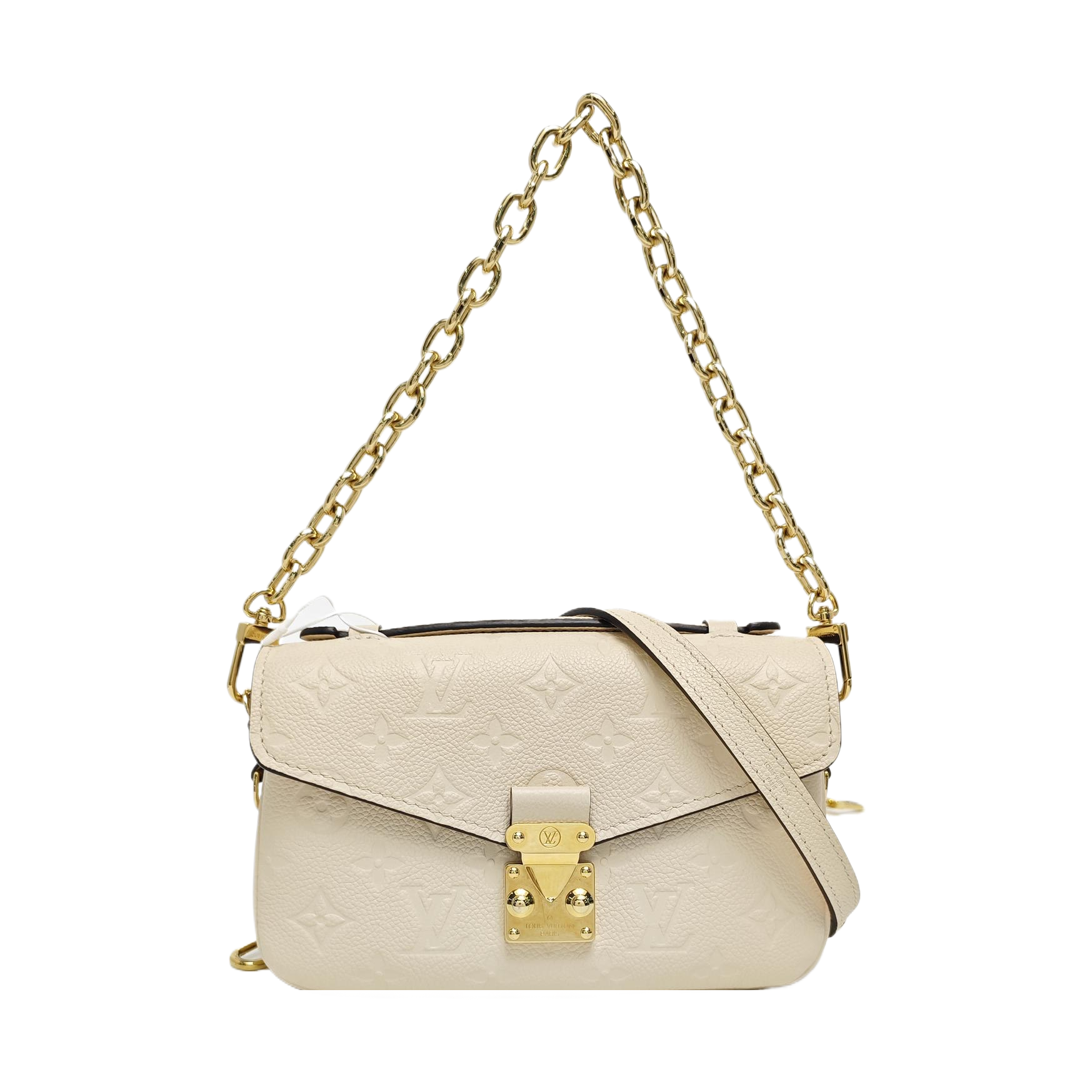 MÉTIS EAST WEST Monogram Calfskin Beige