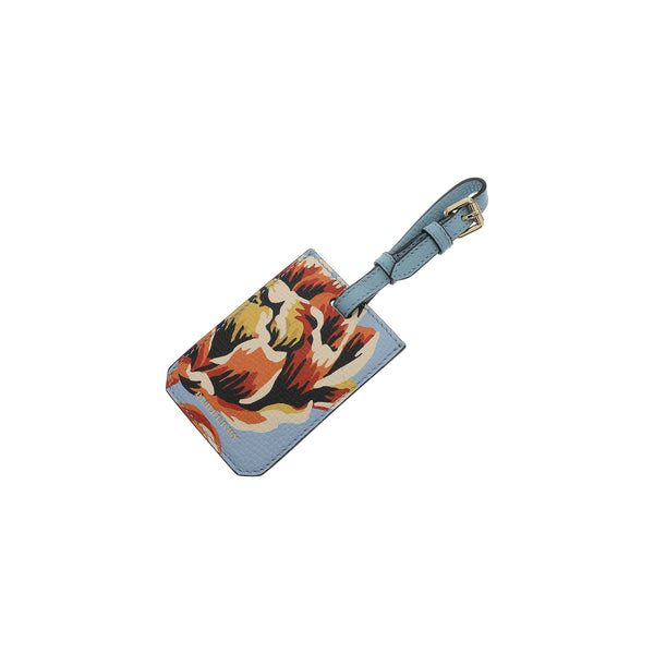 Leather Bag Charm Blue