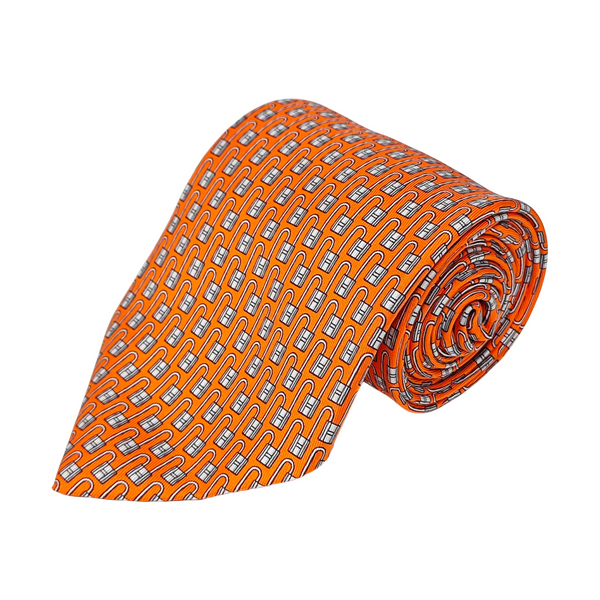 Mulberry Silk Tie Orange