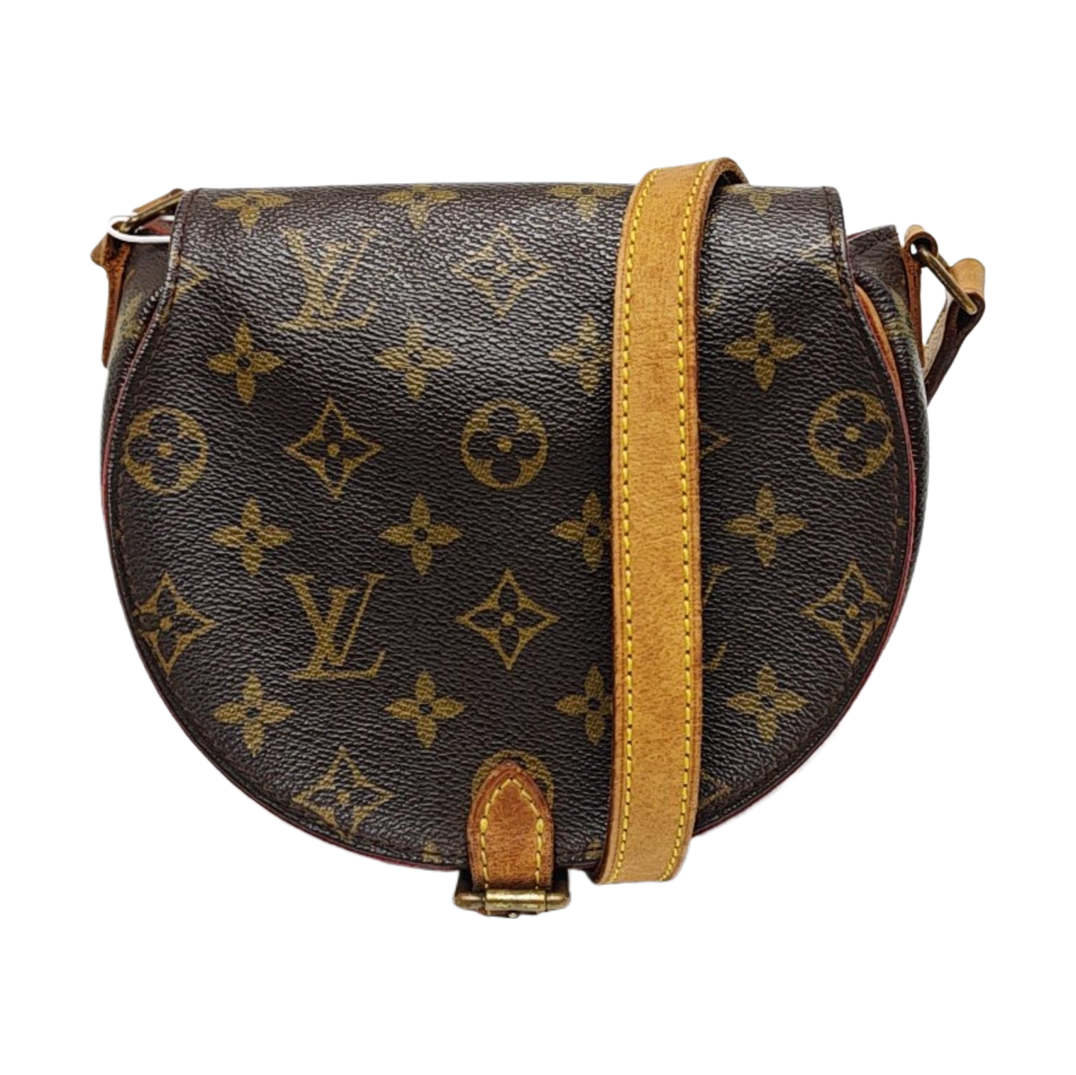 TAMBOURINE Monogram Coated Canvas Brown