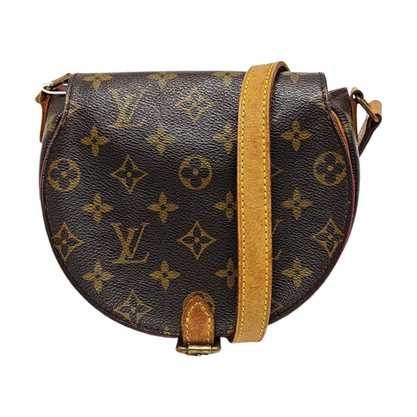TAMBOURINE Monogram Coated Canvas Brown