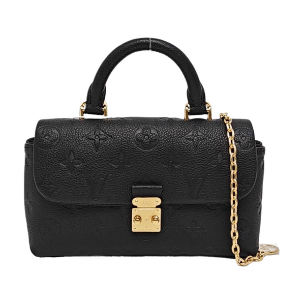 MADELEINE Nano Monogram Calfskin Black