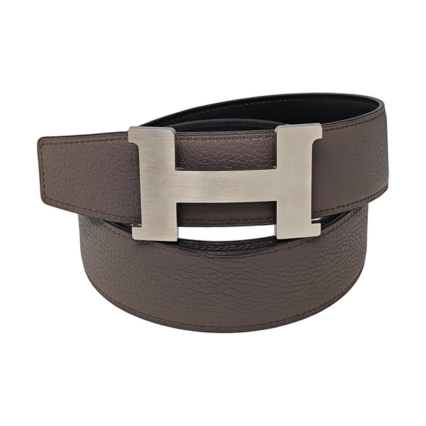 Leather Belt Gray