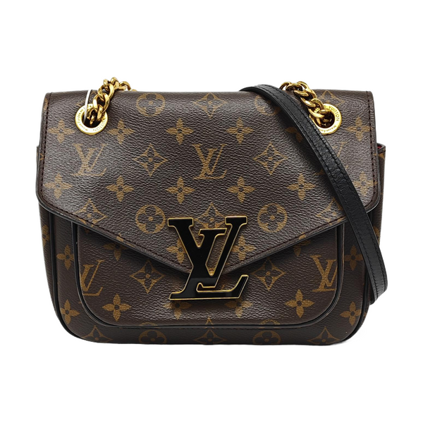 PASSY Monogram Coated Canvas Brown