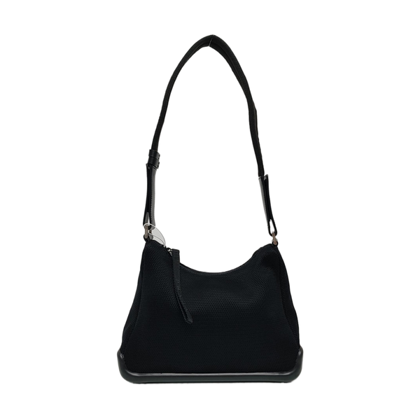 Fabric Shoulder Bag Black