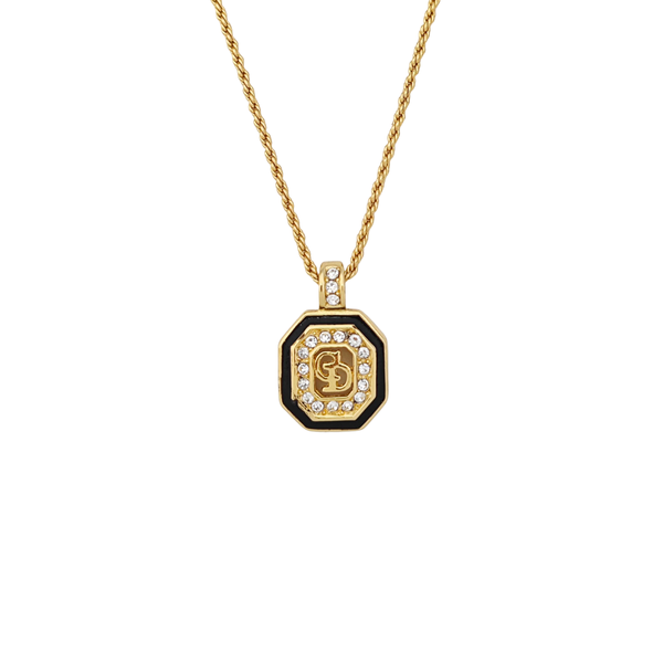 Petit CD Metal Gold Necklace