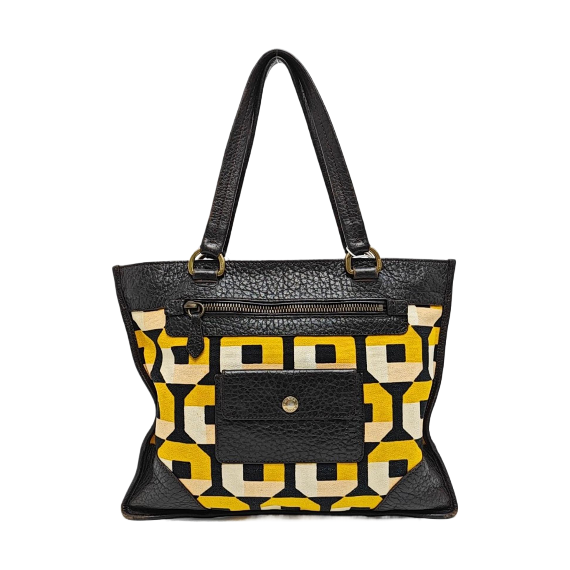 Canvas Top Handle Bag Multicolor