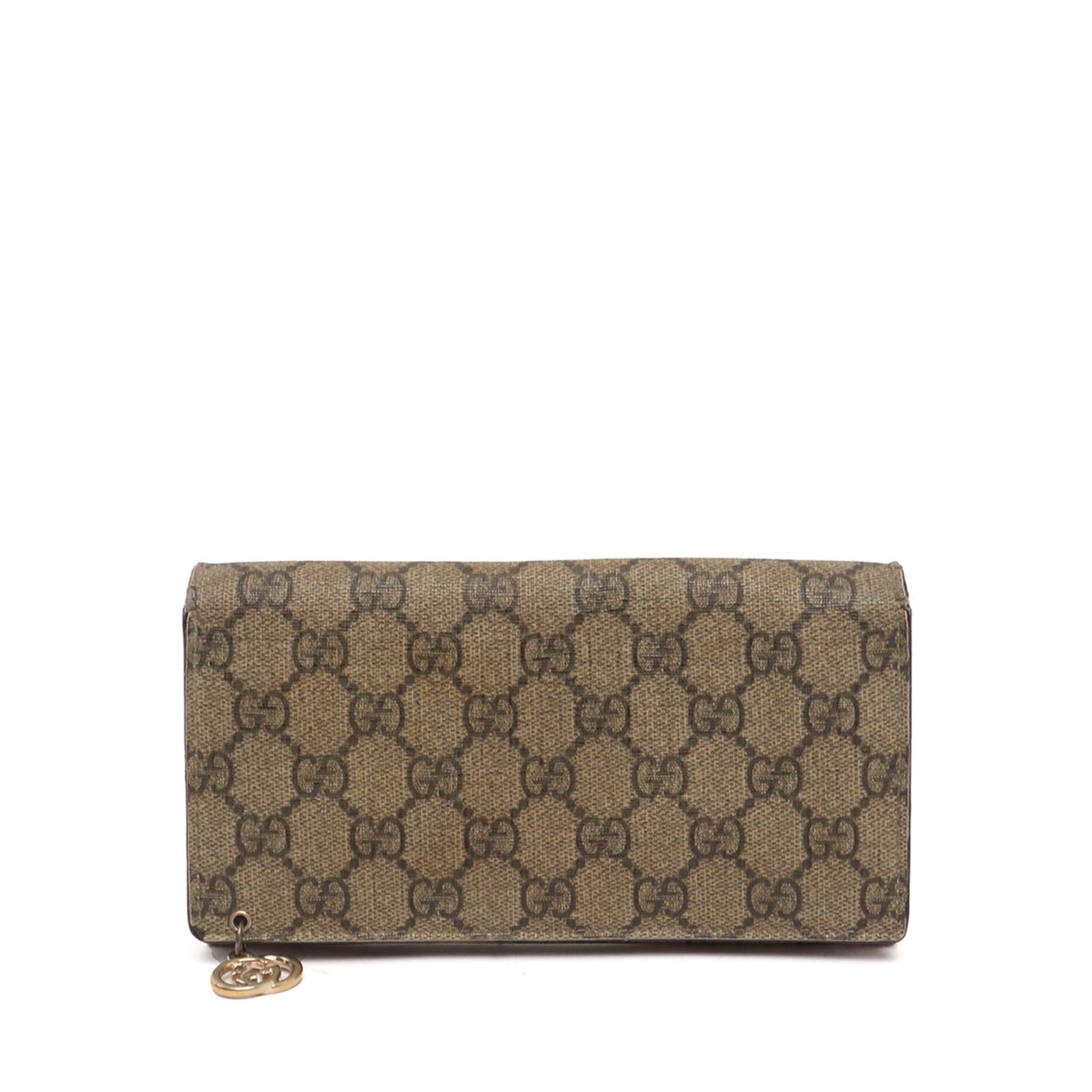 Monogram Coated Canvas Wallet Beige