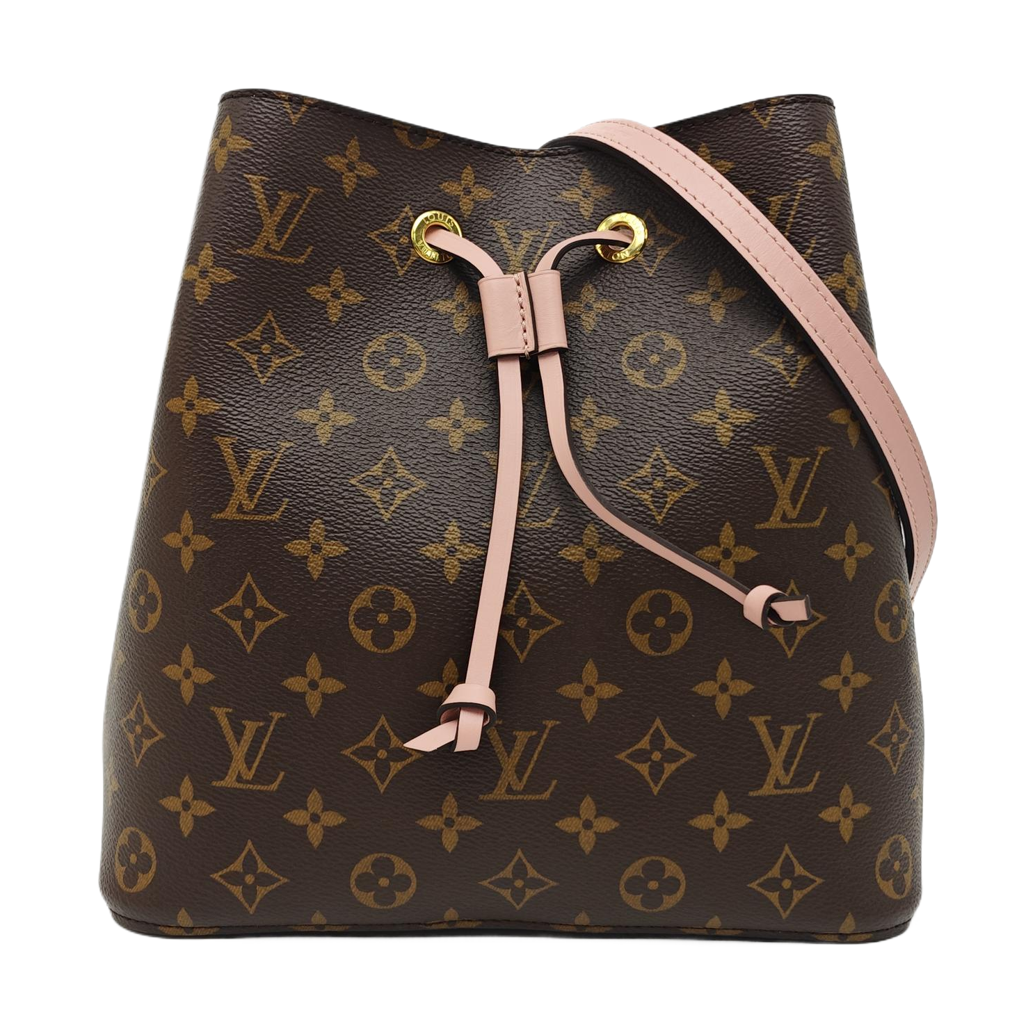 NÉONOÉ MM Monogram Coated Canvas Brown