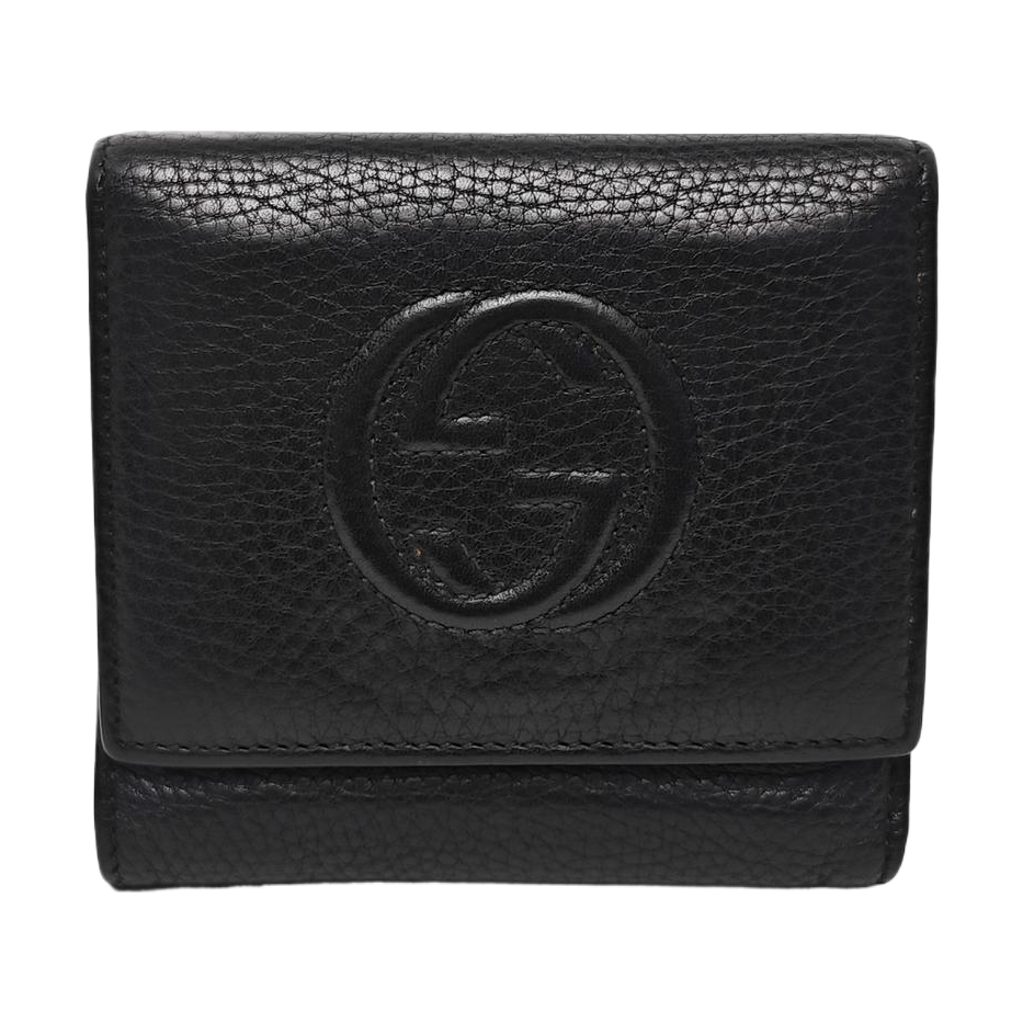 Soho Calfskin Black Wallet
