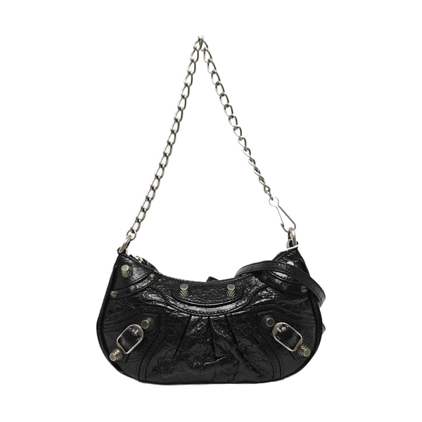Le Cagole Mini Calfskin Black