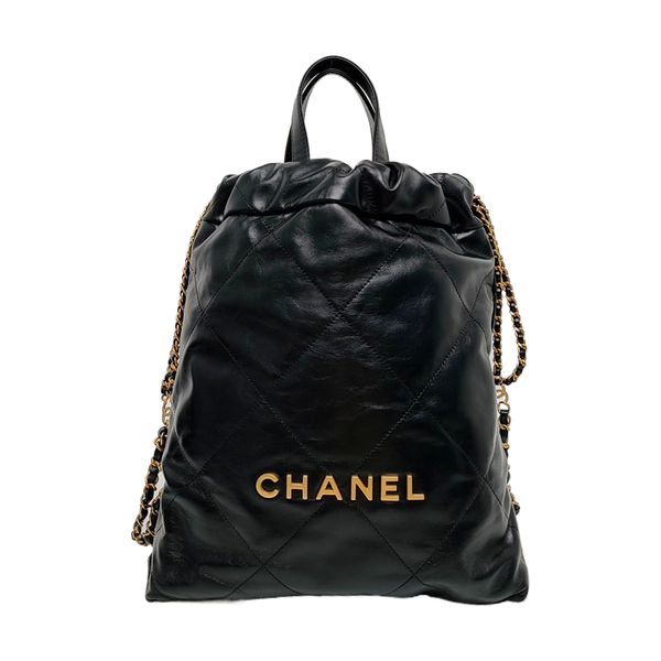 CHANEL 22 Small Quilted Calfskin Black