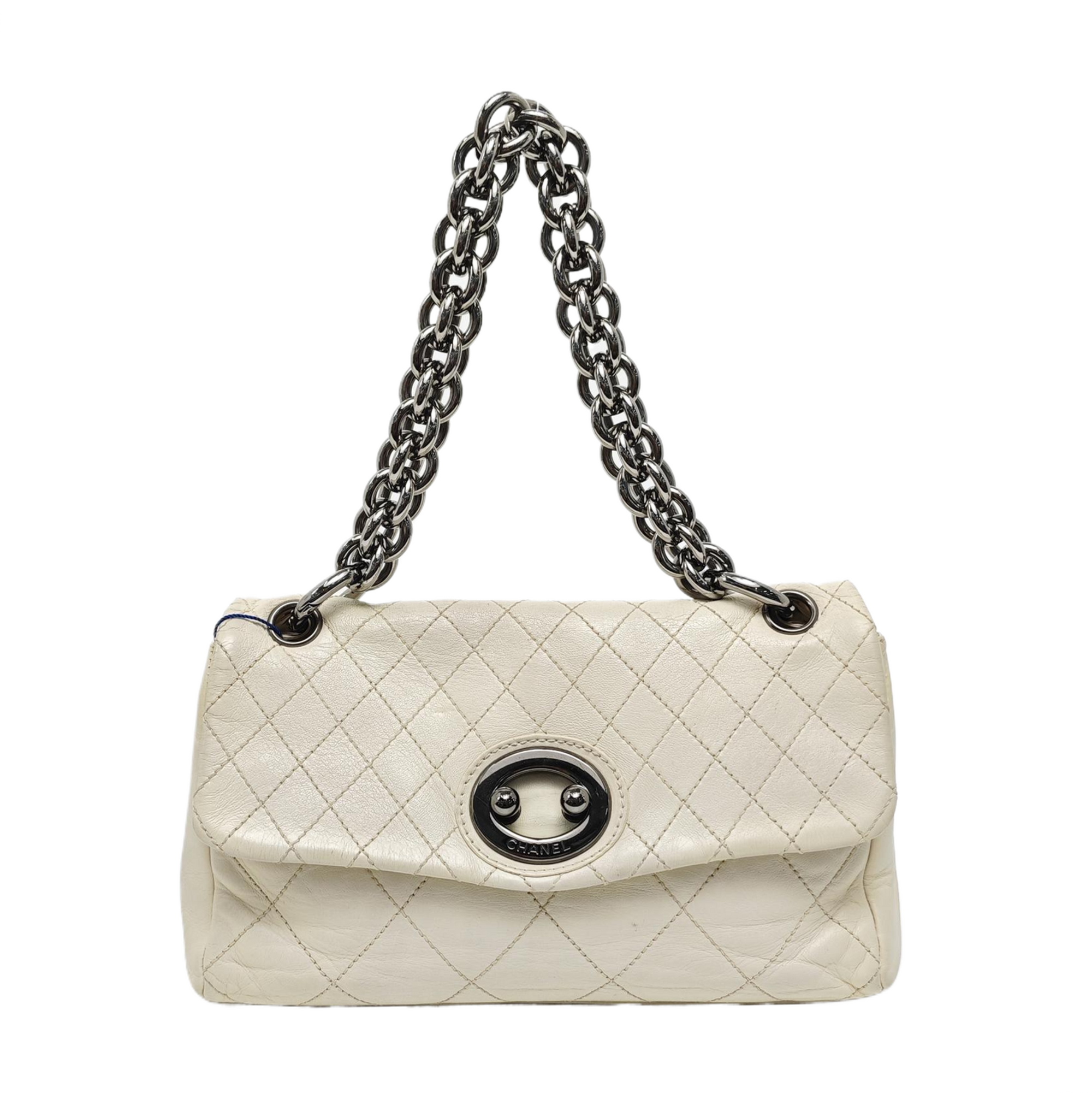 Quilted Lambskin White