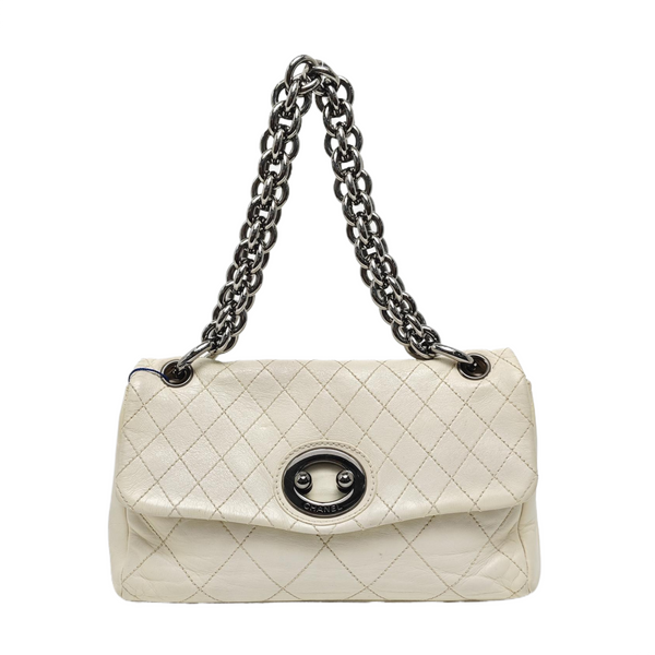 Quilted Lambskin White