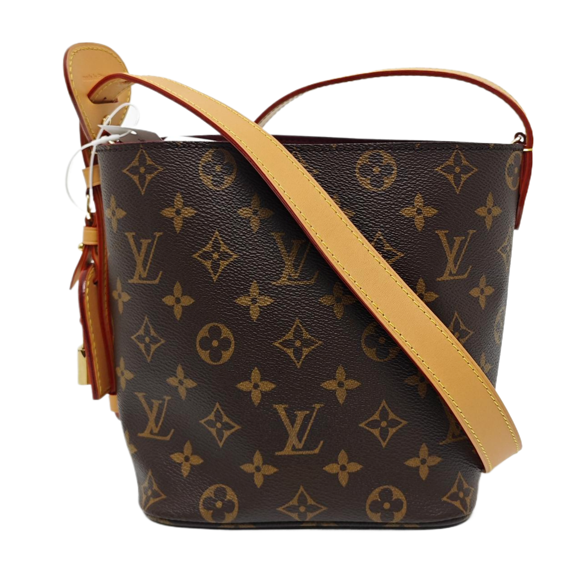ALL IN BB Monogram Coated Canvas Brown
