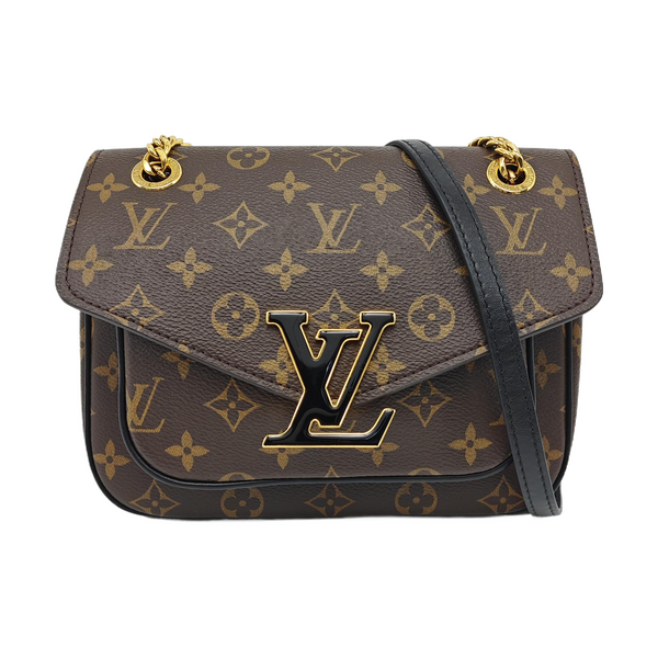 PASSY Monogram Coated Canvas Brown