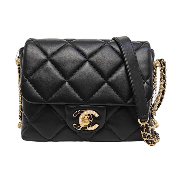 Quilted Lambskin Black