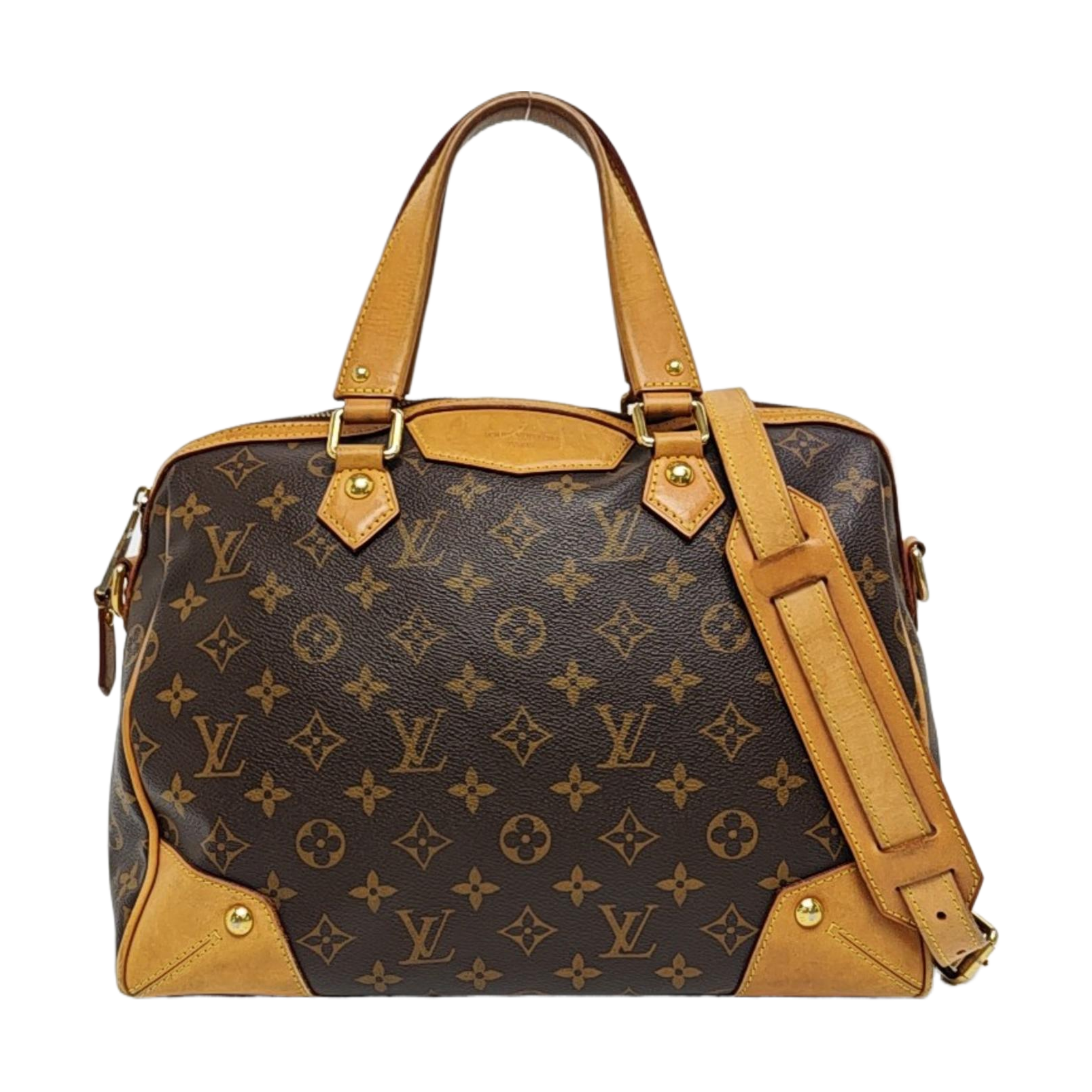RETIRO NM Monogram Coated Canvas Brown