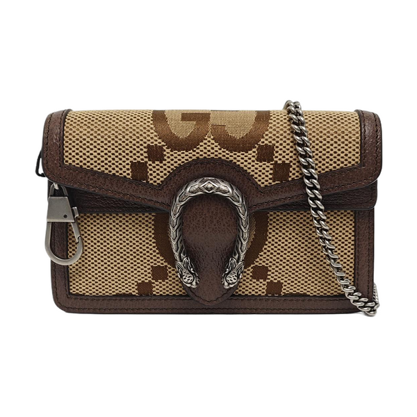 Dionysus Super Mini Monogram Canvas Beige