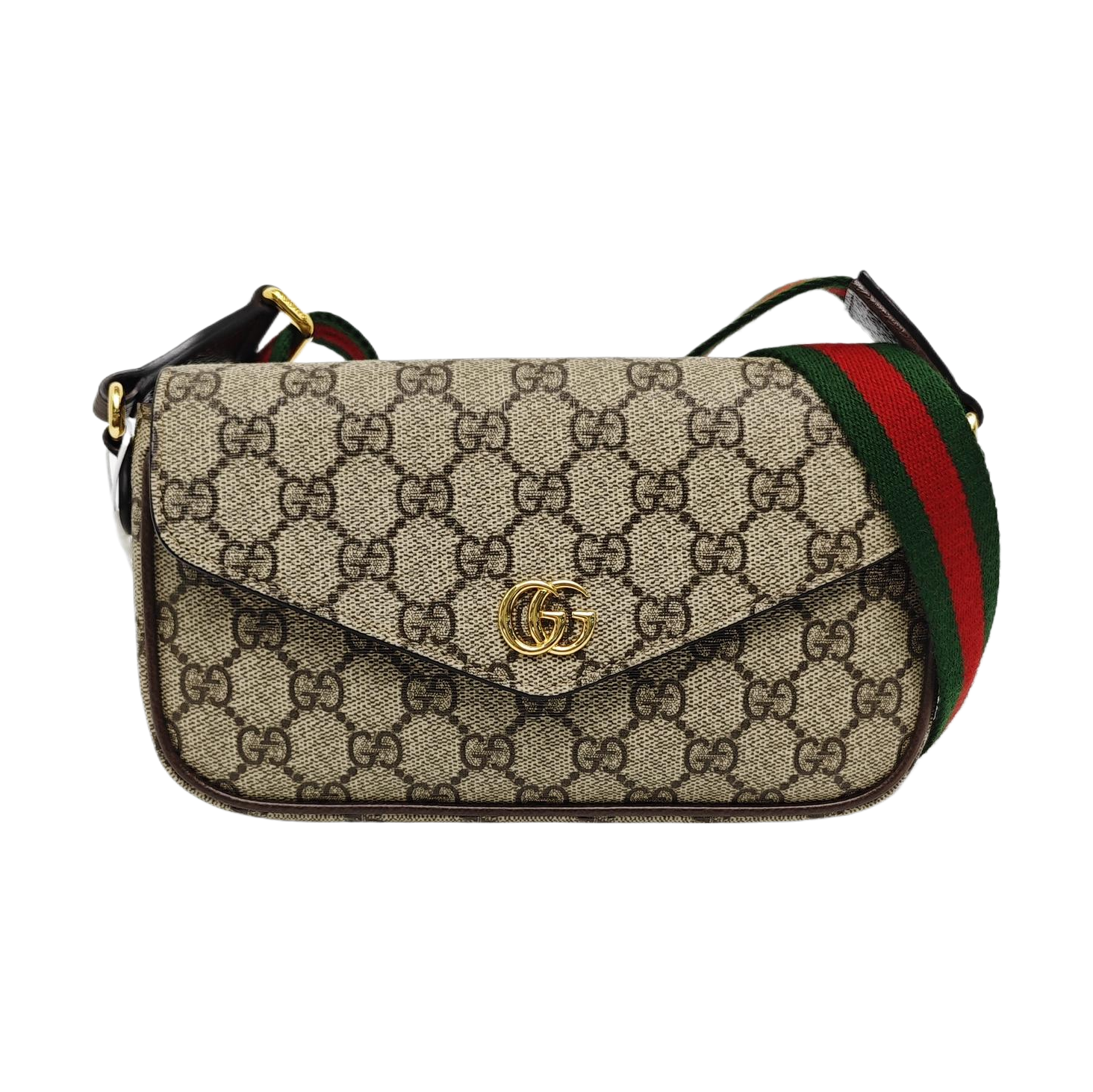 Ophidia Small Monogram Lona Revestida Beige
