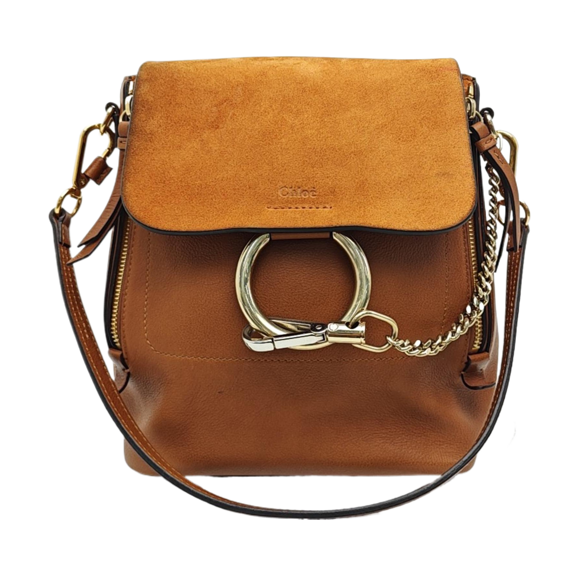 Faye Small Calfskin Brown