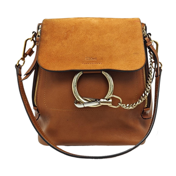 Faye Small Calfskin Brown
