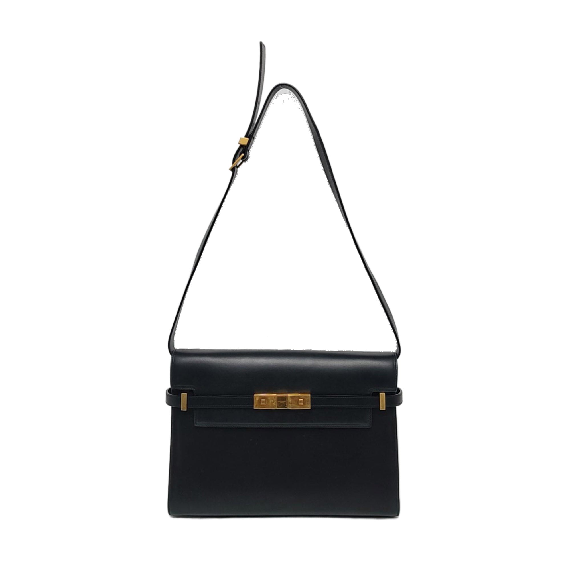 MANHATTAN Medium Calfskin Black