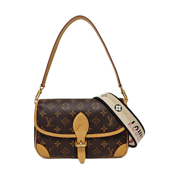 DIANE Monogram Coated Canvas Brown