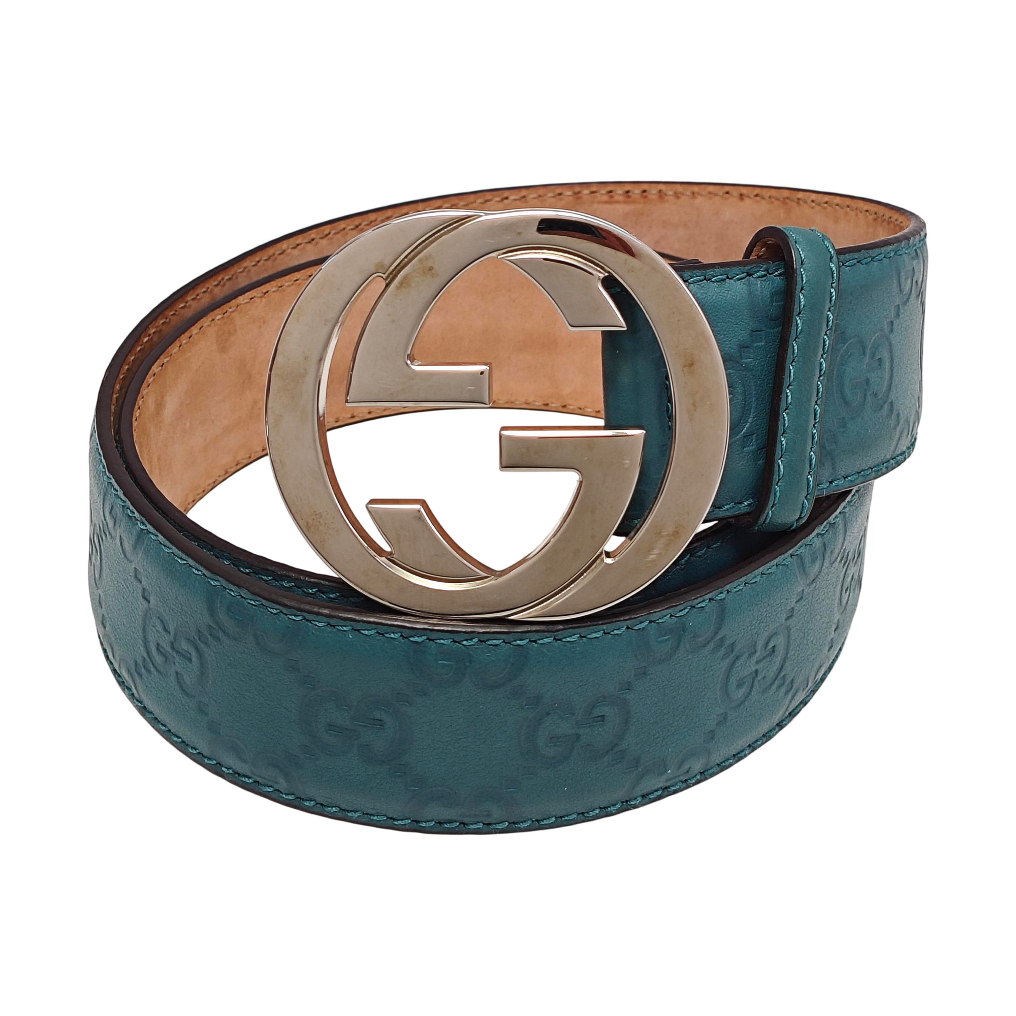 Leather Belt Green