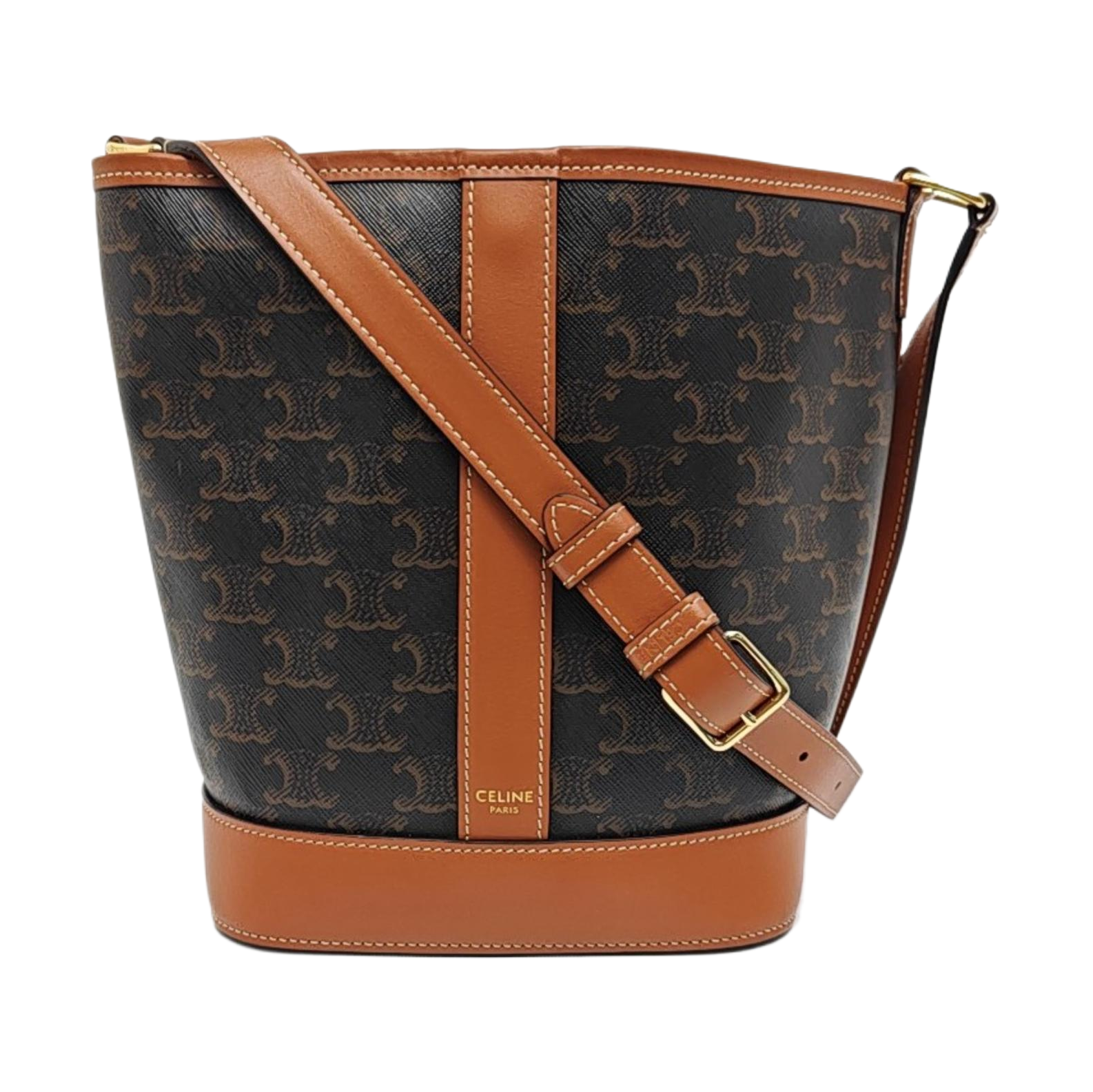 TRIOMPHE CANVAS Small Coated Canvas Brown