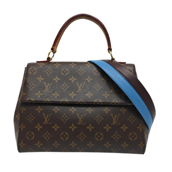 CLUNY MM Monogram Coated Canvas Brown