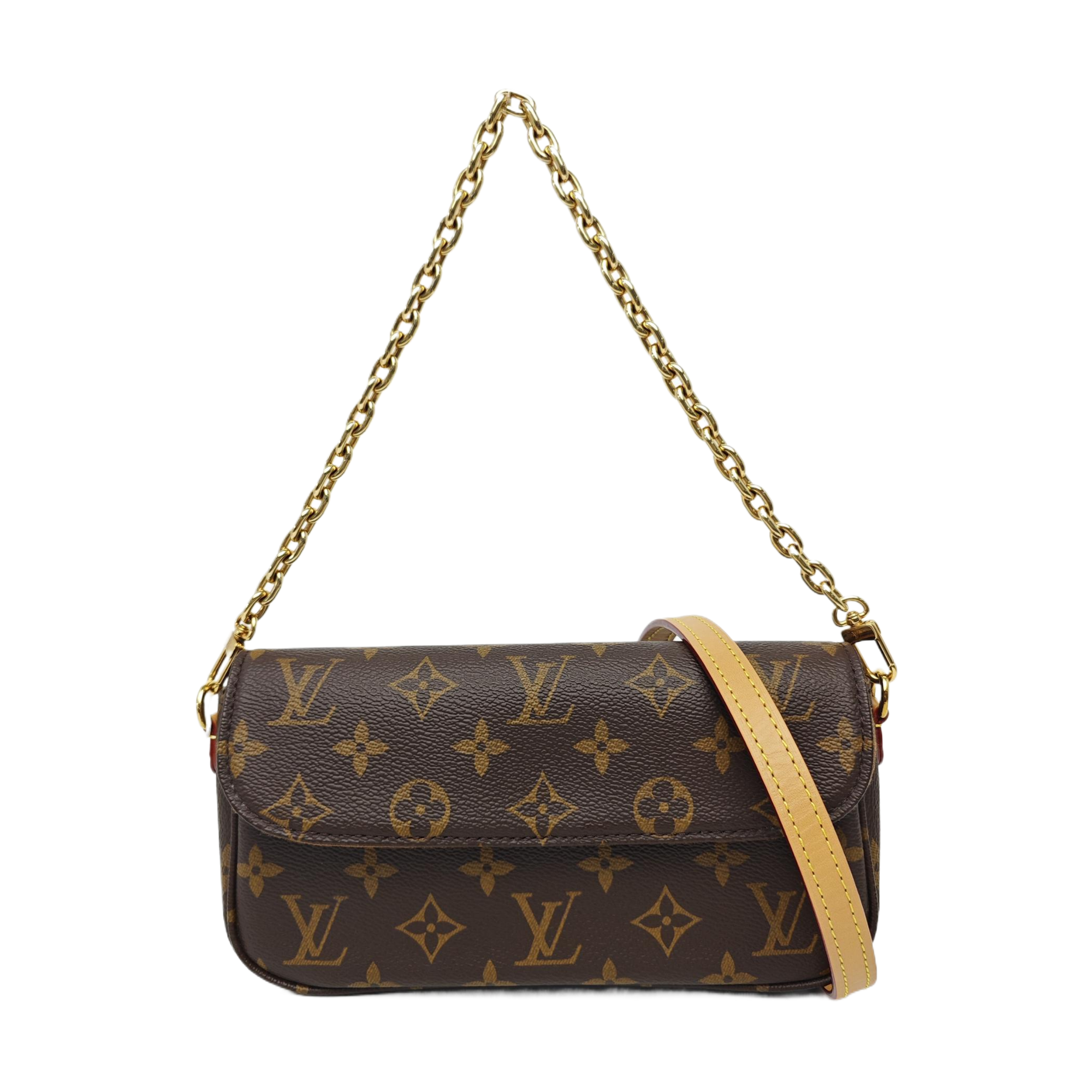 IVY Monogram Coated Canvas Brown