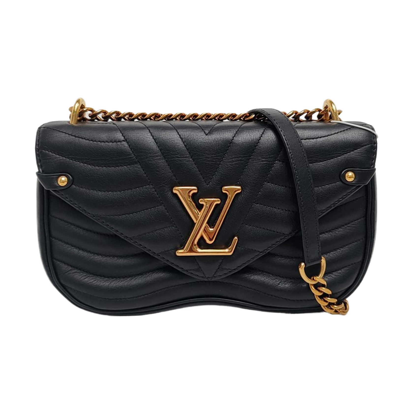 NEW WAVE MM Quilted Calfskin Black