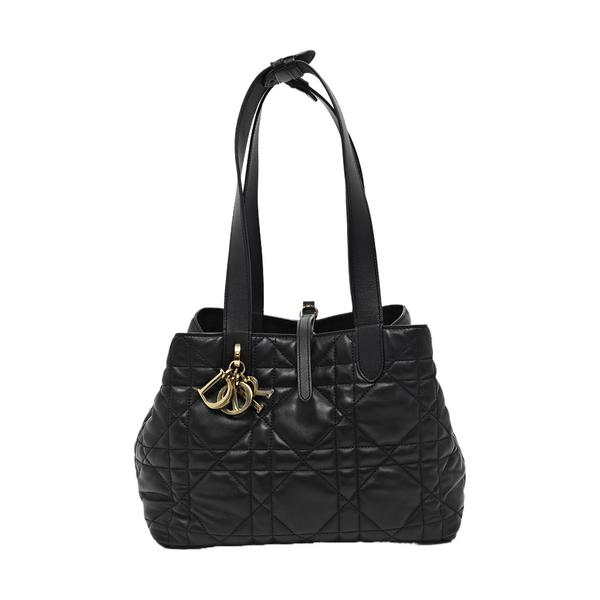 Toujours Medium Cannage Calfskin Black